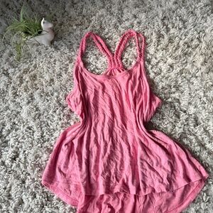 Soft pink Mudd Pink vintage y2k 2000s vintagwear pastel Braided-Racerback indie